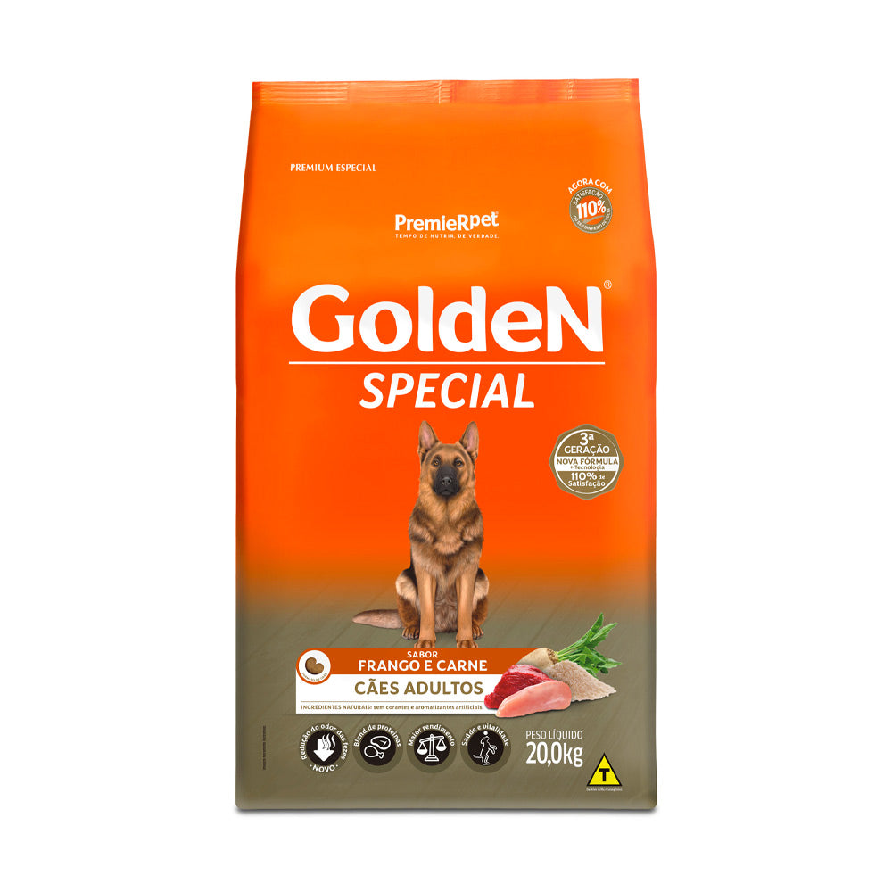 Ração Golden Special para Cães Adultos Sabor Frango e Carne